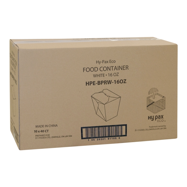 Eco White Paper Food Container