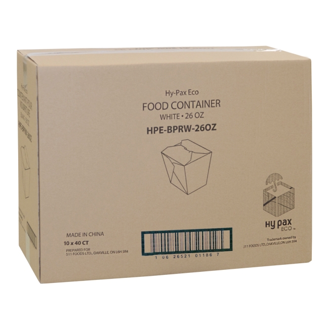 Eco White Paper Food Container