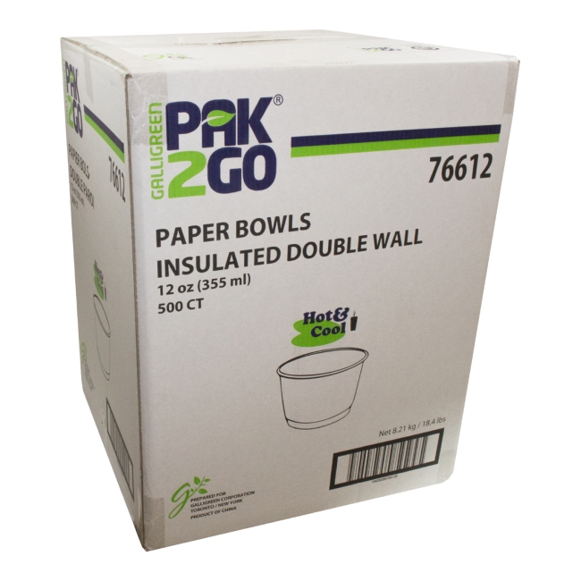 Hot and Cool Double Wall Paper Soup Bowl