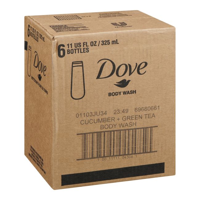 Dove Cucumber Plus Green Tea Body Wash, 325 Ml -- 6 Per Case