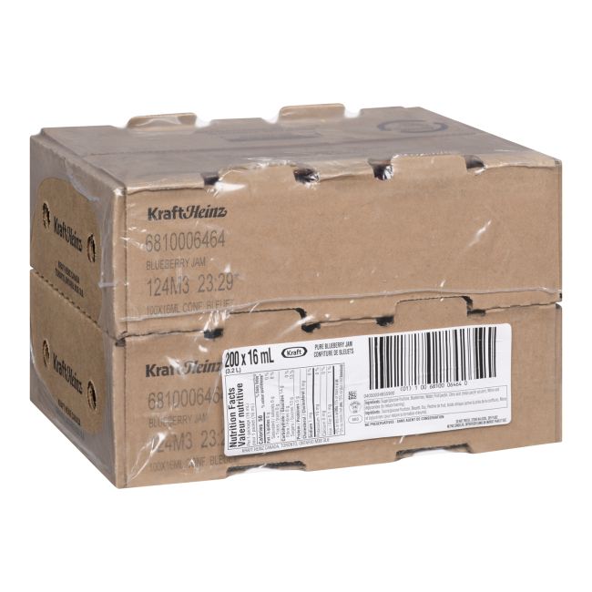Kraft Blueberry Jam - Portion Pack, 16 Ml -- 200 Per Case