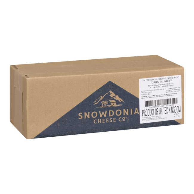 Green Thunder Cheddar Cheese with Roasted Garlic and Herbs