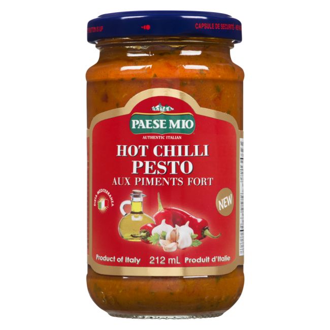 Paese Mio Sauce Pesto Au Piment Fort, 212 Ml -- 12 Par Boîte