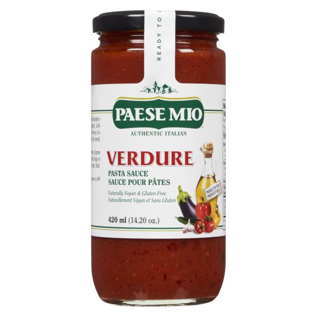 Paese Mio Authentic Italian Verdure Pasta Sauce, 420 Ml -- 6 Per Case