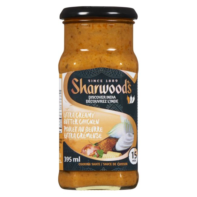 Sharwood's Extra Creamy Butter Chicken Cooking Sauce, 395 Ml -- 6 Per Case