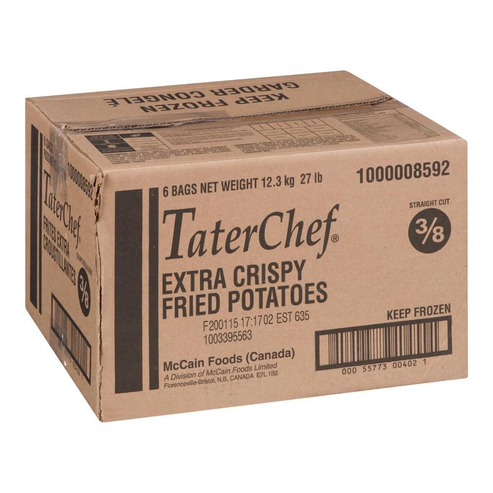 Taterchef Pommes De Terre Frites Extra Croustillantes De 3/8 Po, 2,04 Kg -- 6 Par Caisse