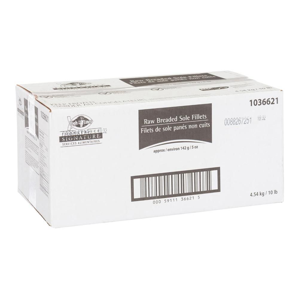 High Liner Foodservice Signature Filets De Sole Panés Crus, 4,54 Kg