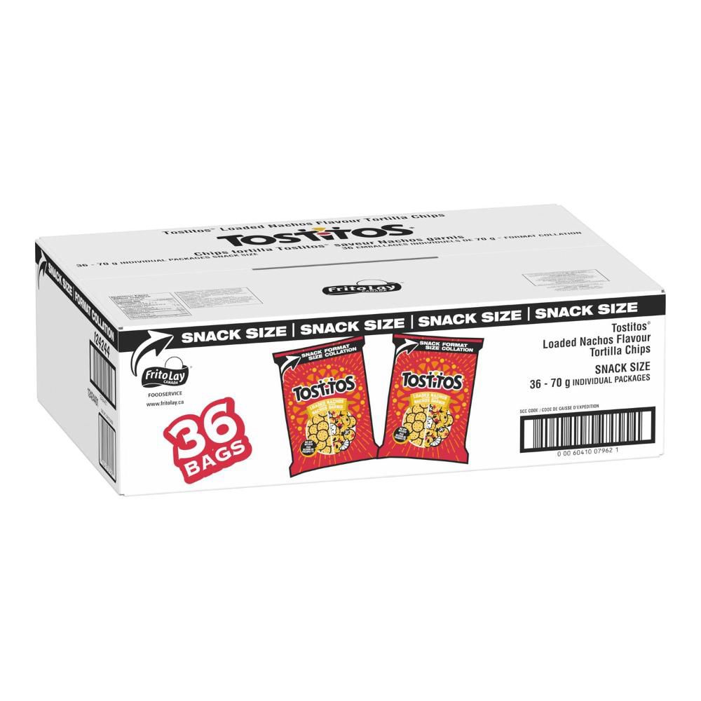 Tostitos Round Loaded Nachos Flavour Tortilla Chips, 70 G -- 36 Per Case