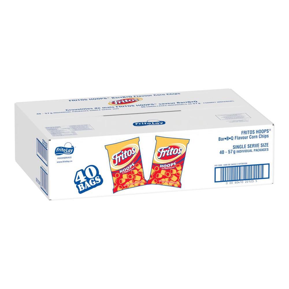 Fritos Hoops Bbq Flavor Corn Chips, 57 G -- 40 Per Case