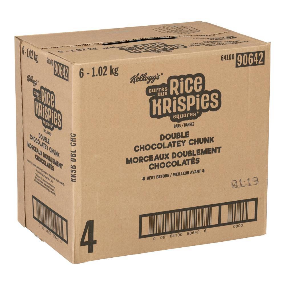Rice Krispies Double Chocolate Square Snack Bar, 85 G -- 72 Per Case