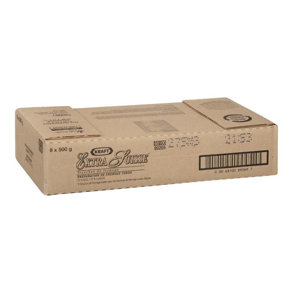 Kraft Extra Sliced Swiss Cheese, 500 G -- 8 Per Case