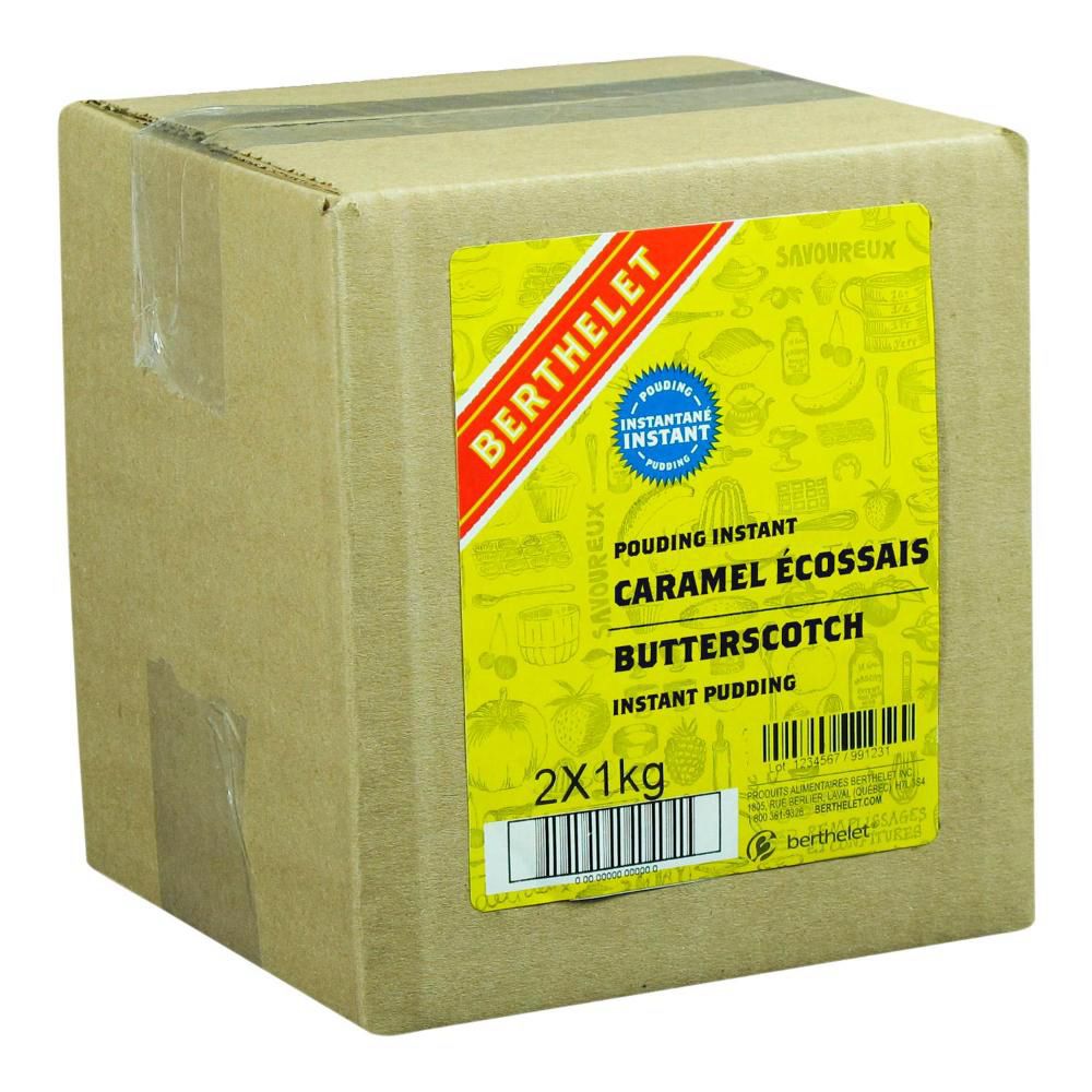 Berthelet Pouding Instantané Au Caramel Écossais, 1 Kg -- 2 Par Boîte