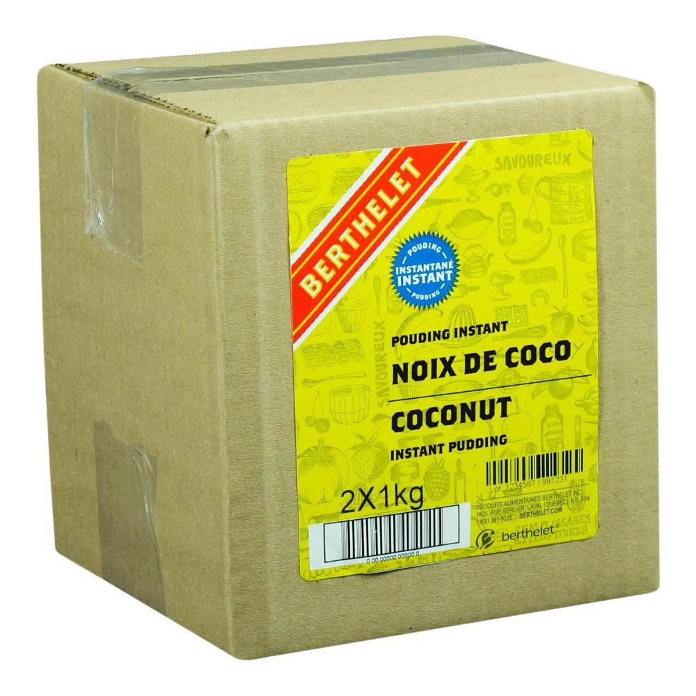 Berthelet Pouding Instantané À La Noix De Coco, 1 Kg -- 2 Par Boîte