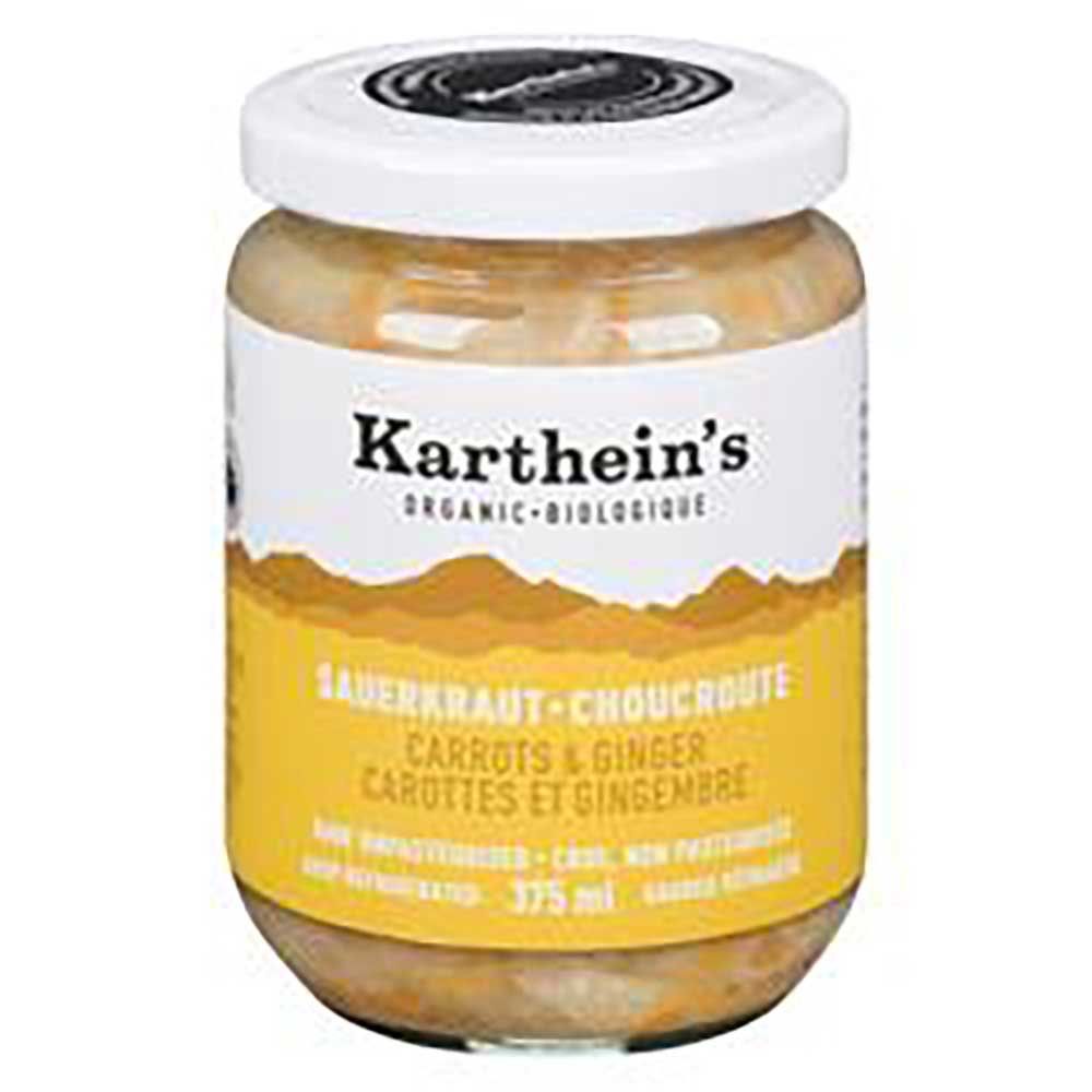 Karthein's Organic Carrots And Ginger Sauerkraut, 375 Ml -- 12 Per Case