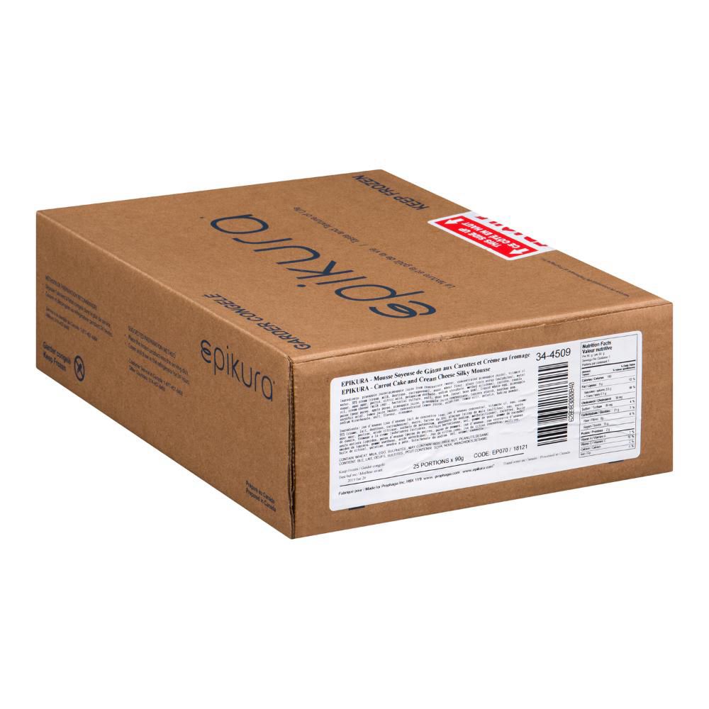 Epikura Mousse Soyeuse Au Gâteau Aux Carottes Et À La Crème, 90 G -- 25 Par Boîte