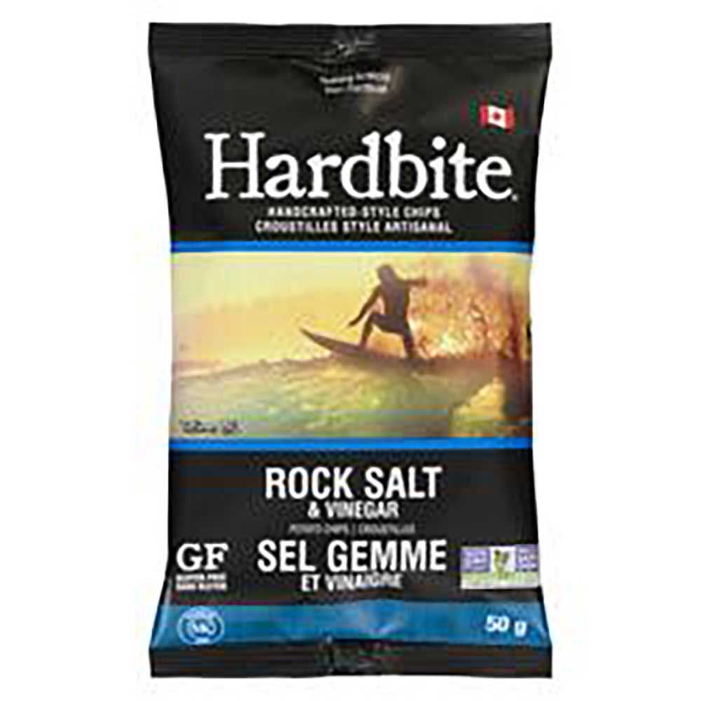 Hardbite Rock Salt And Vinegar Chips, 50 G -- 30 Per Case
