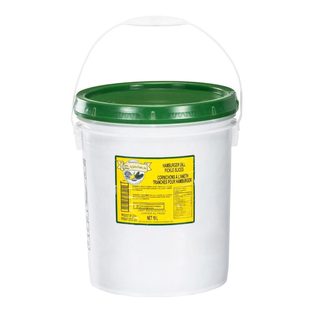 Cool Crisp Hamburger Dill Pickle Slices, 19 L