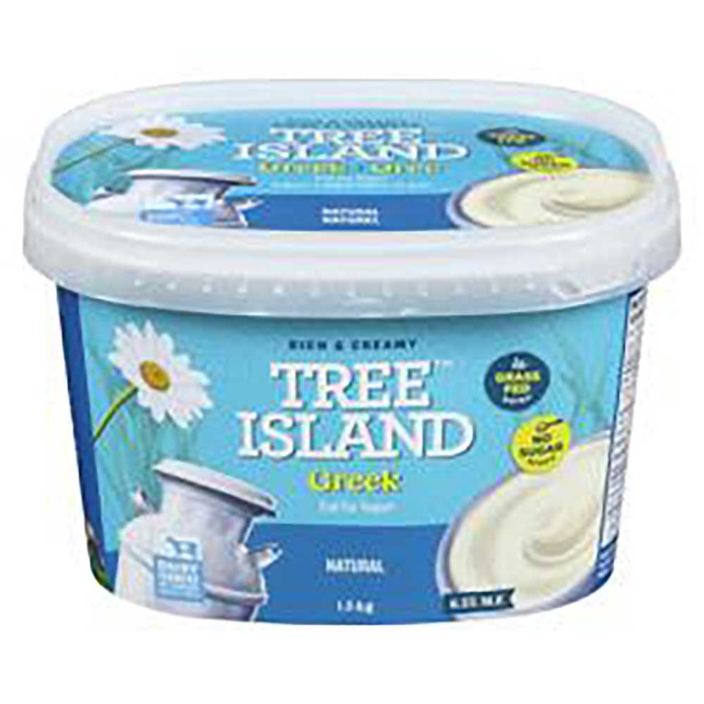 Tree Island Natural Greek Yogurt, 1.5 Kg -- 4 Per Case