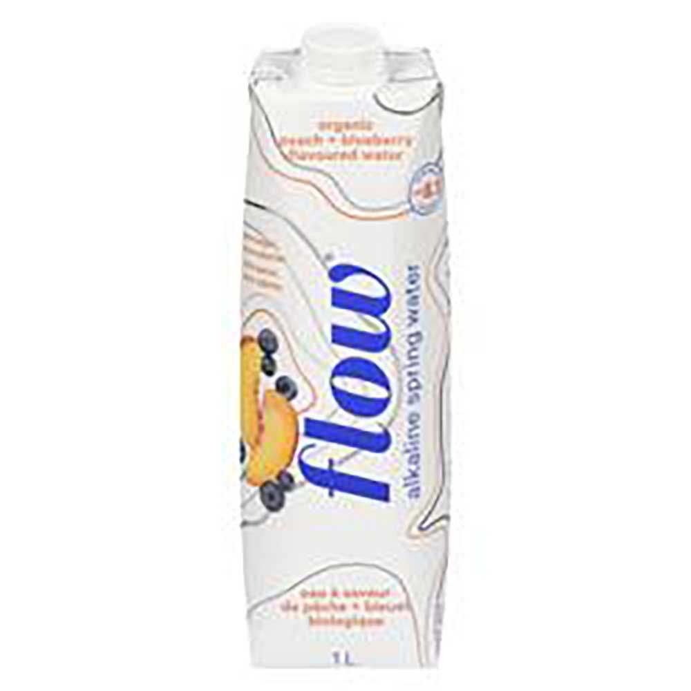 Flow Eau De Source Pêche-myrtille, 1 L -- 12 Par Caisse