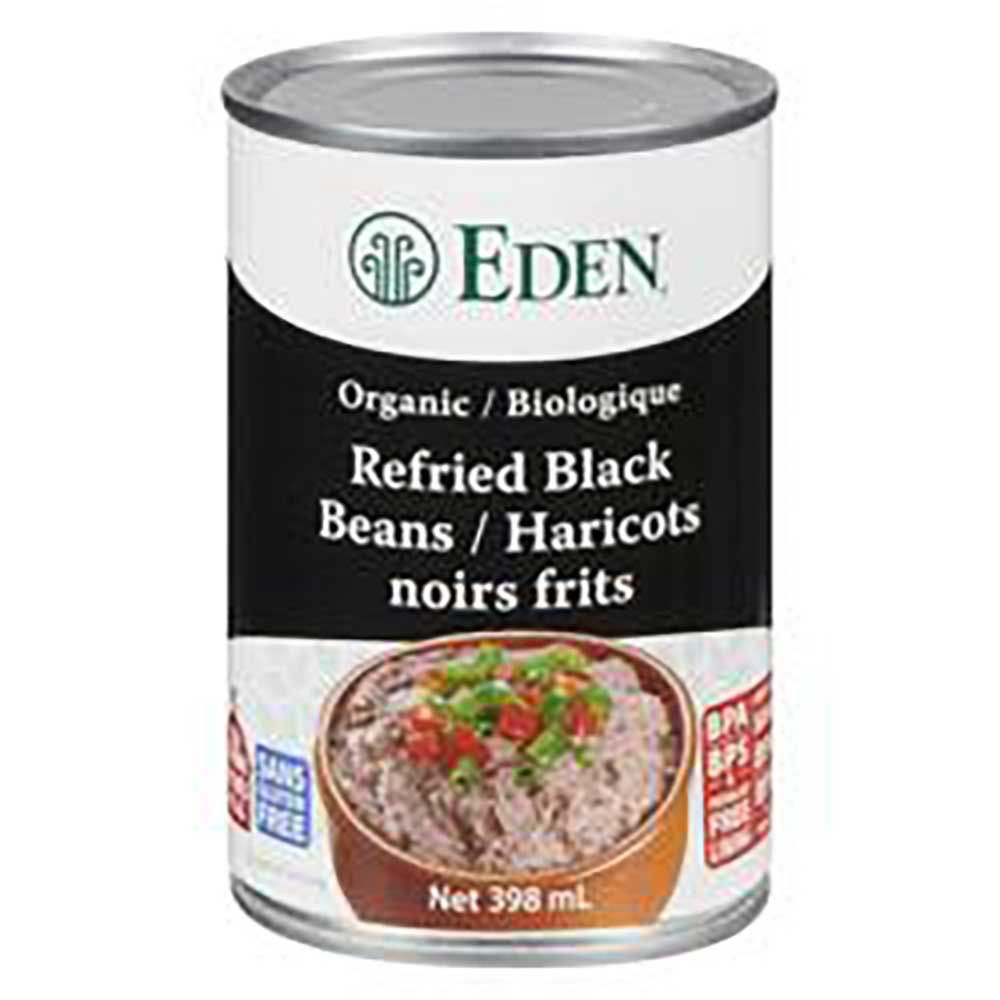 Eden Foods Organic Refried Black Beans, 398 Ml -- 12 Per Case