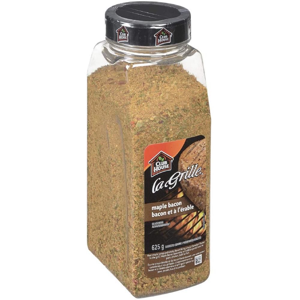 Club House La Grille Maple Bacon Seasoning, 625 G -- 12 Per Case