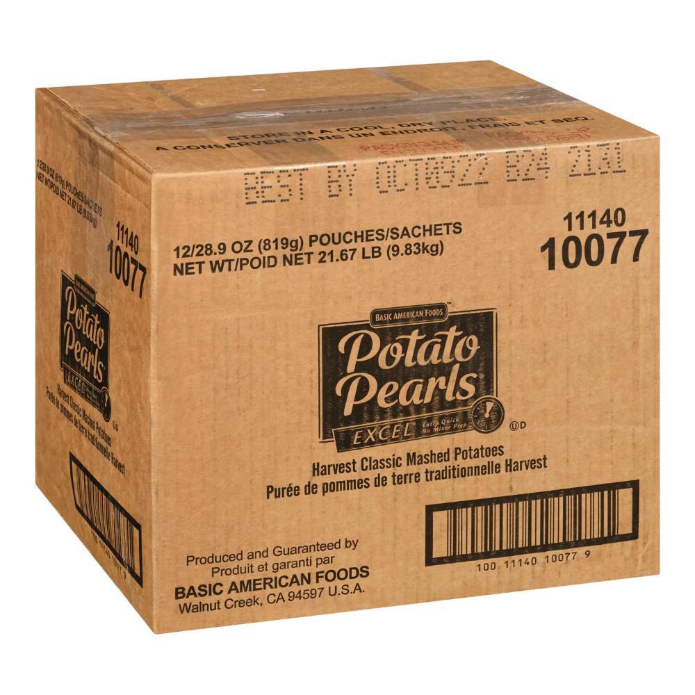 Potato Pearls Excel Harvest Mashed Potatoes, 819 G -- 12 Per Case