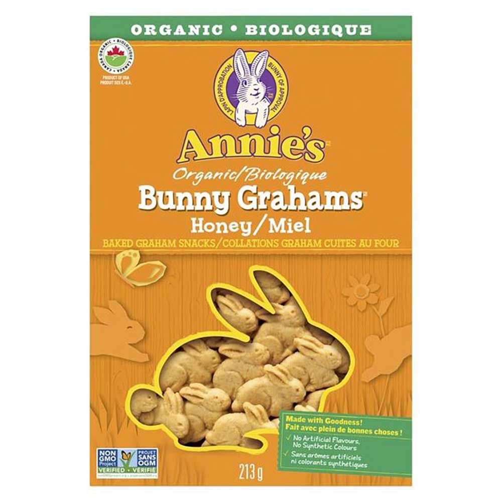 Annie's Organic Bunny Grahams Honey Baked Snacks, 213 G -- 12 Per Case