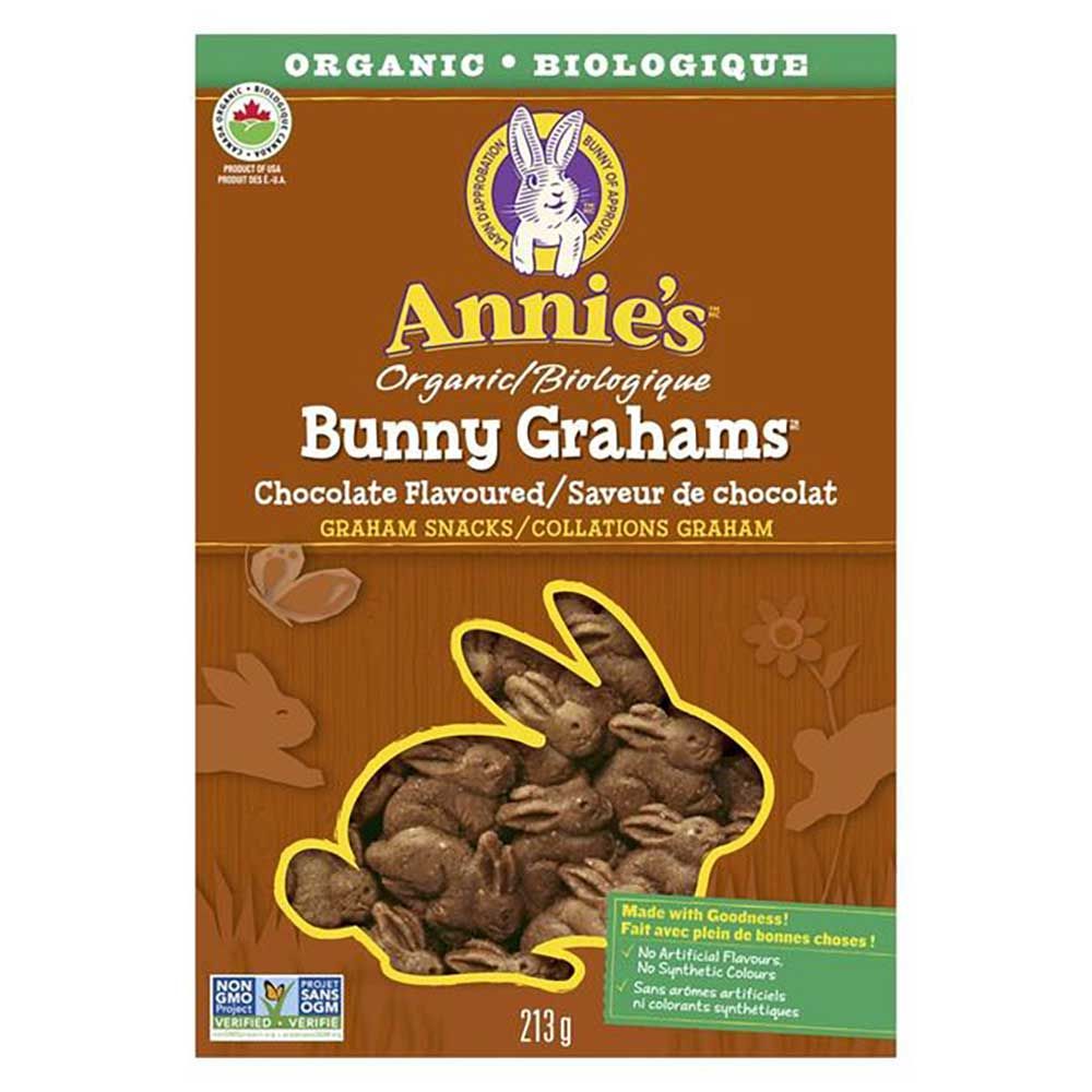 Annie's Organic Bunny Grahams Chocolate Baked Snacks, 213 G -- 12 Per Case