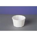 2.5 oz White Harvest Pleated Paper Portion Cup
