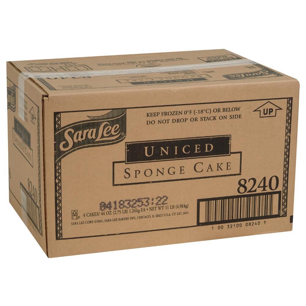 Sara Lee Gâteau Éponge Blanc Non Traité, 12 X 16 Po -- 4 Par Boîte