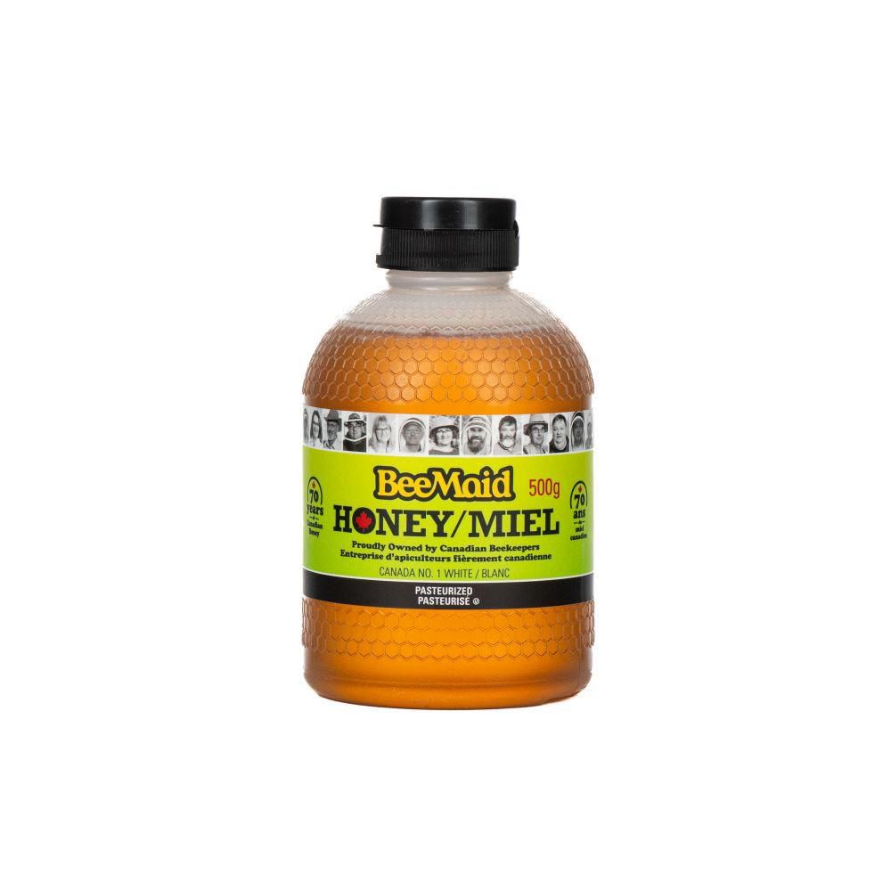 Bee Maid Pasteurized White Honey, 500 G -- 12 Per Case