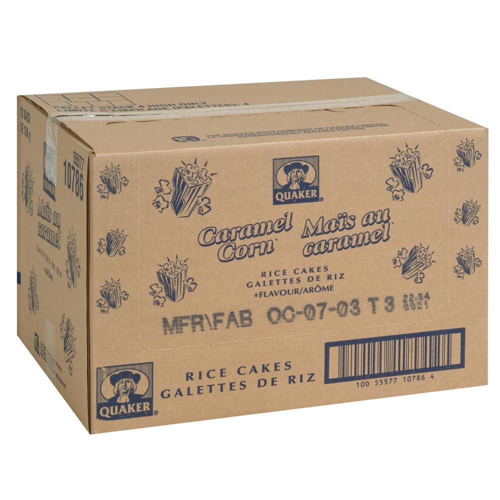Quaker Caramel Flavour Rice Cakes, 186 G -- 12 Per Case