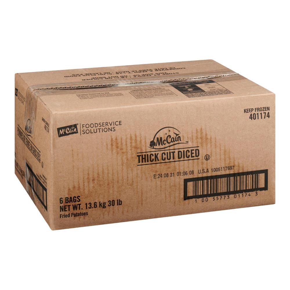 Mccain Thick Cut Diced Fried Potatoes, 2.27 Kg -- 6 Per Case