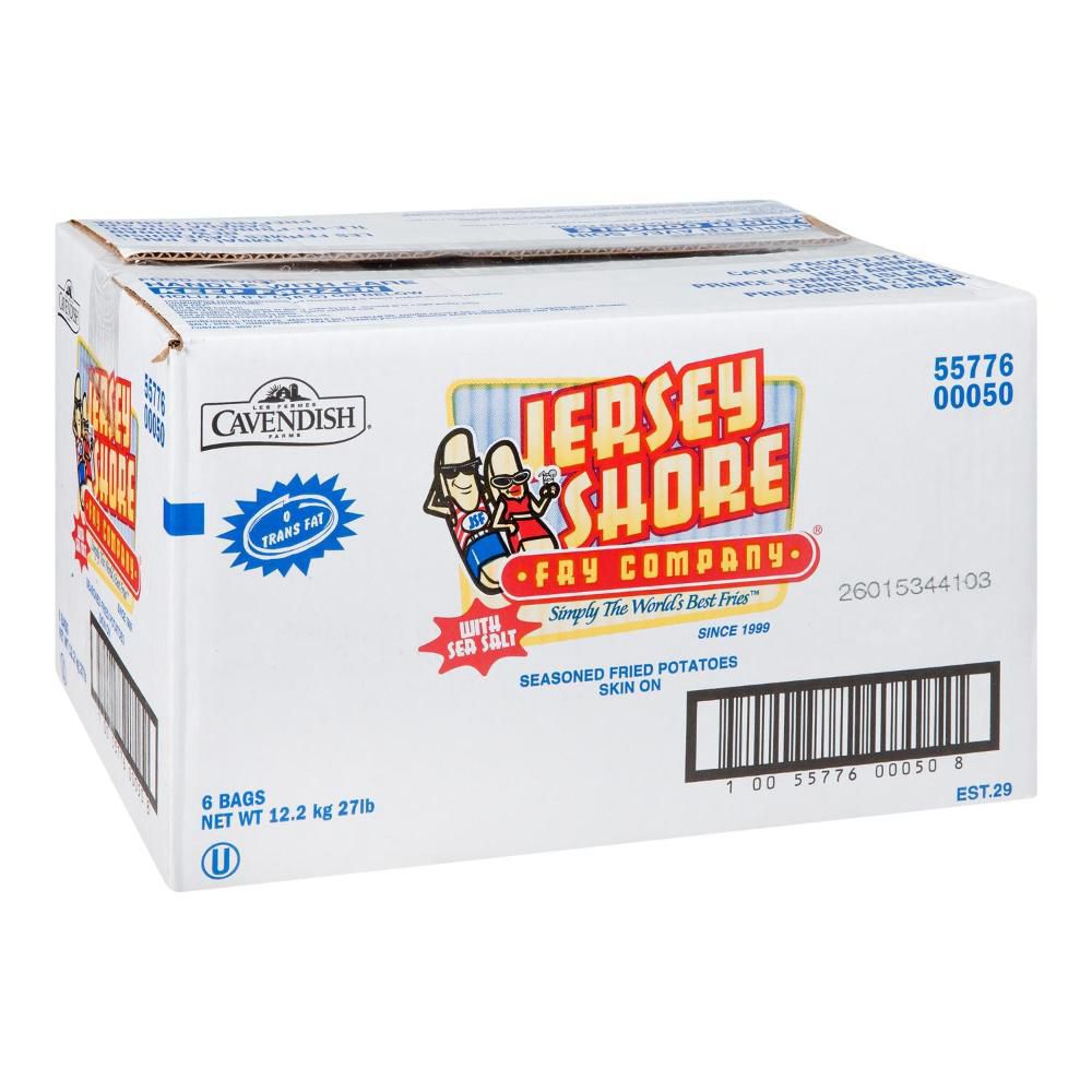 Jersey Shore Pommes De Terre Frites Assaisonnées, Coupe Droite, 2,04 Kg -- 6 Par Caisse