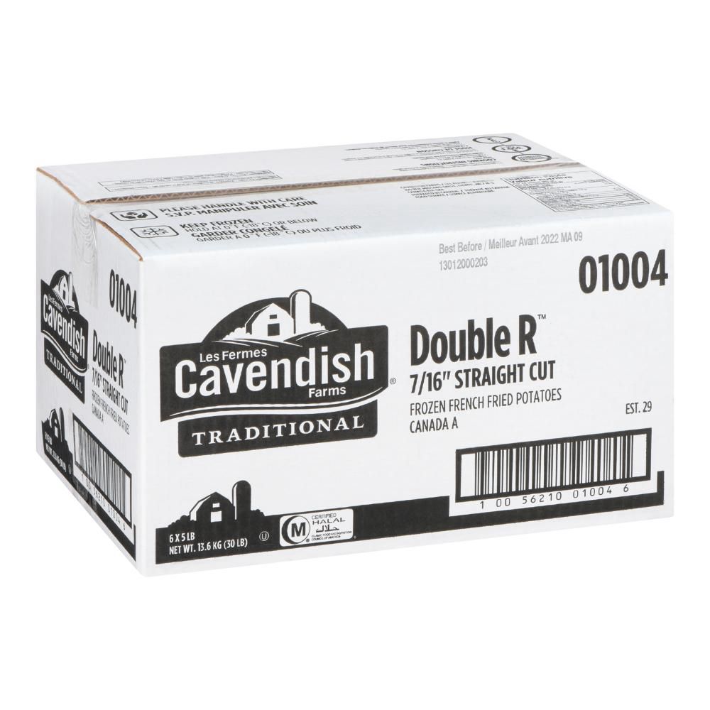 Double R 7/16 In Straight Cut French Fries, 2.27 Kg -- 6 Per Case