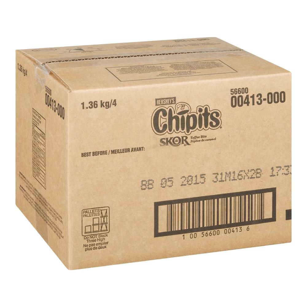Chipits Pépites De Caramel Skor, 1,36 Kg -- 4 Par Boîte