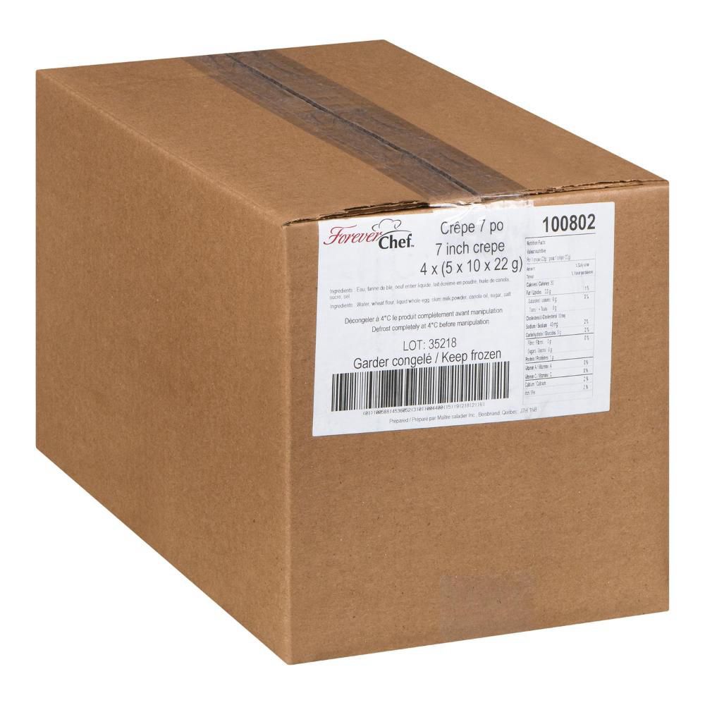 Forever Chef 7 In French Thin Crepes, 10 Count -- 20 Per Case