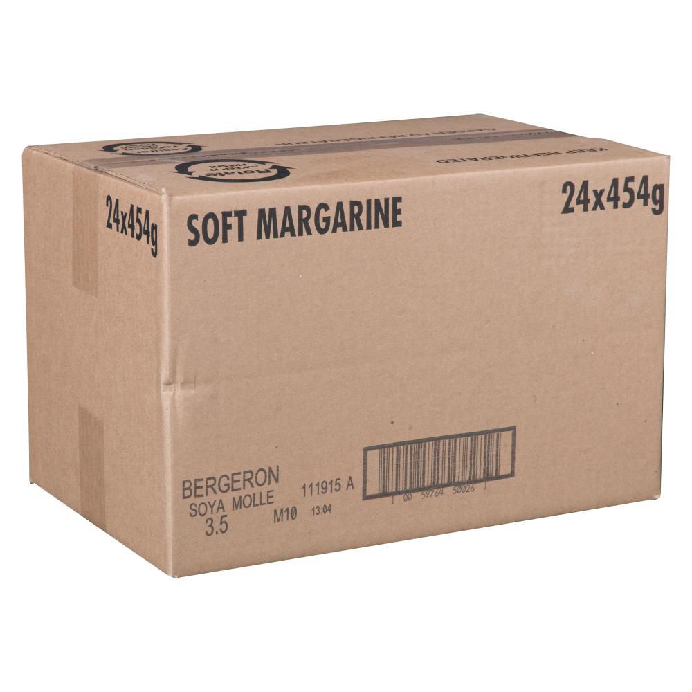 Bergeron Margarine Molle De Soja Non Hydrogénée, 454 G -- 24 Par Caisse
