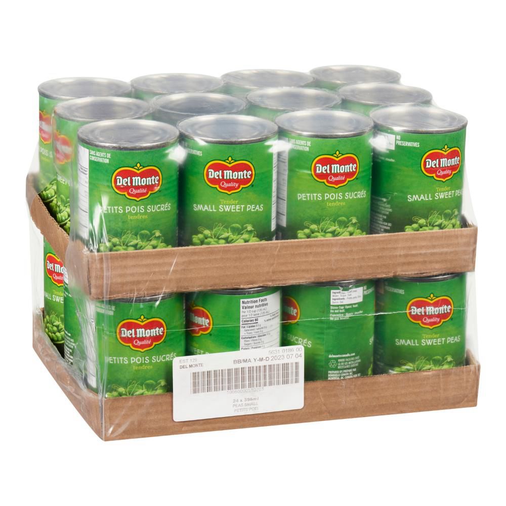 Del Monte Tender Small Sweet Peas, 398 Ml -- 24 Per Case