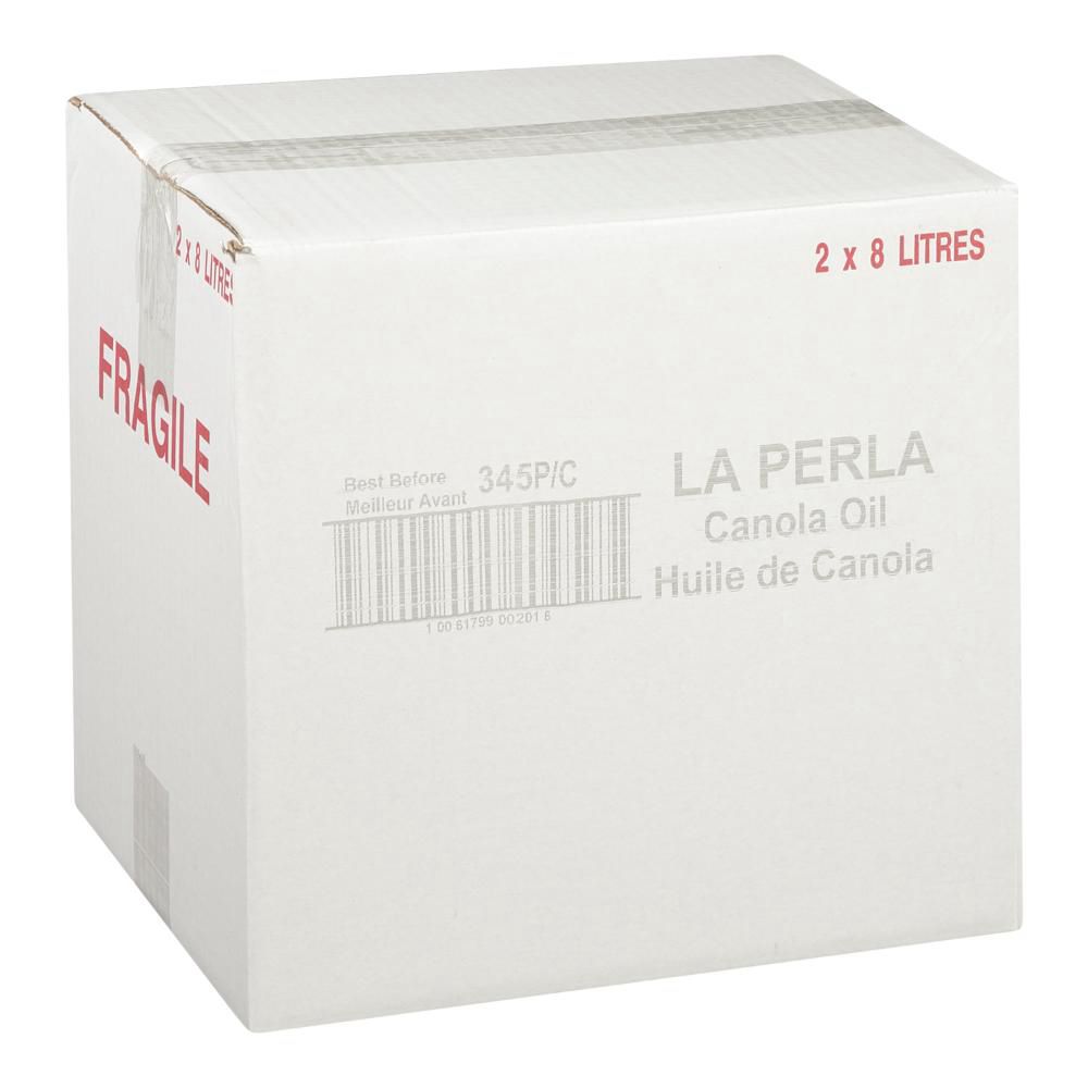 La Perla Huile De Canola, 8 L -- 2 Par Caisse