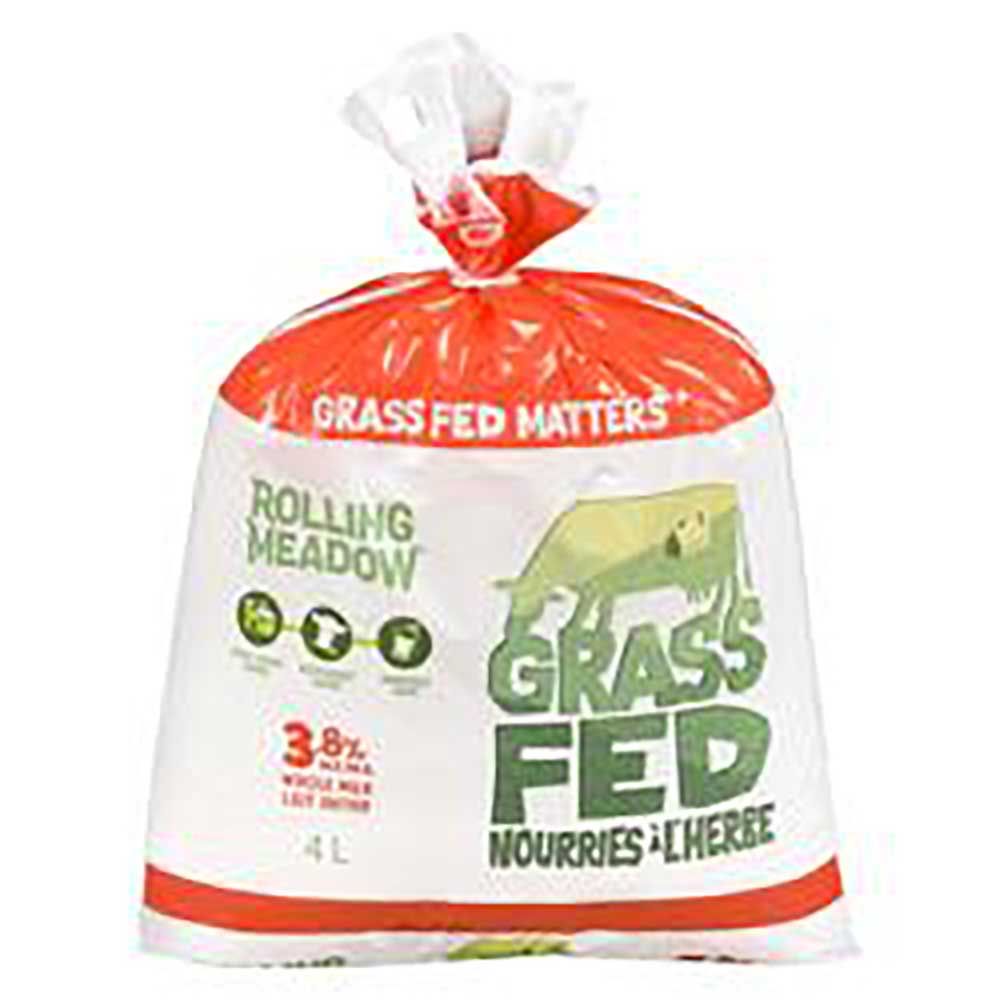 Rolling Meadow Grass Fed 3.8 Percent Whole Milk, 4 L -- 3 Per Case