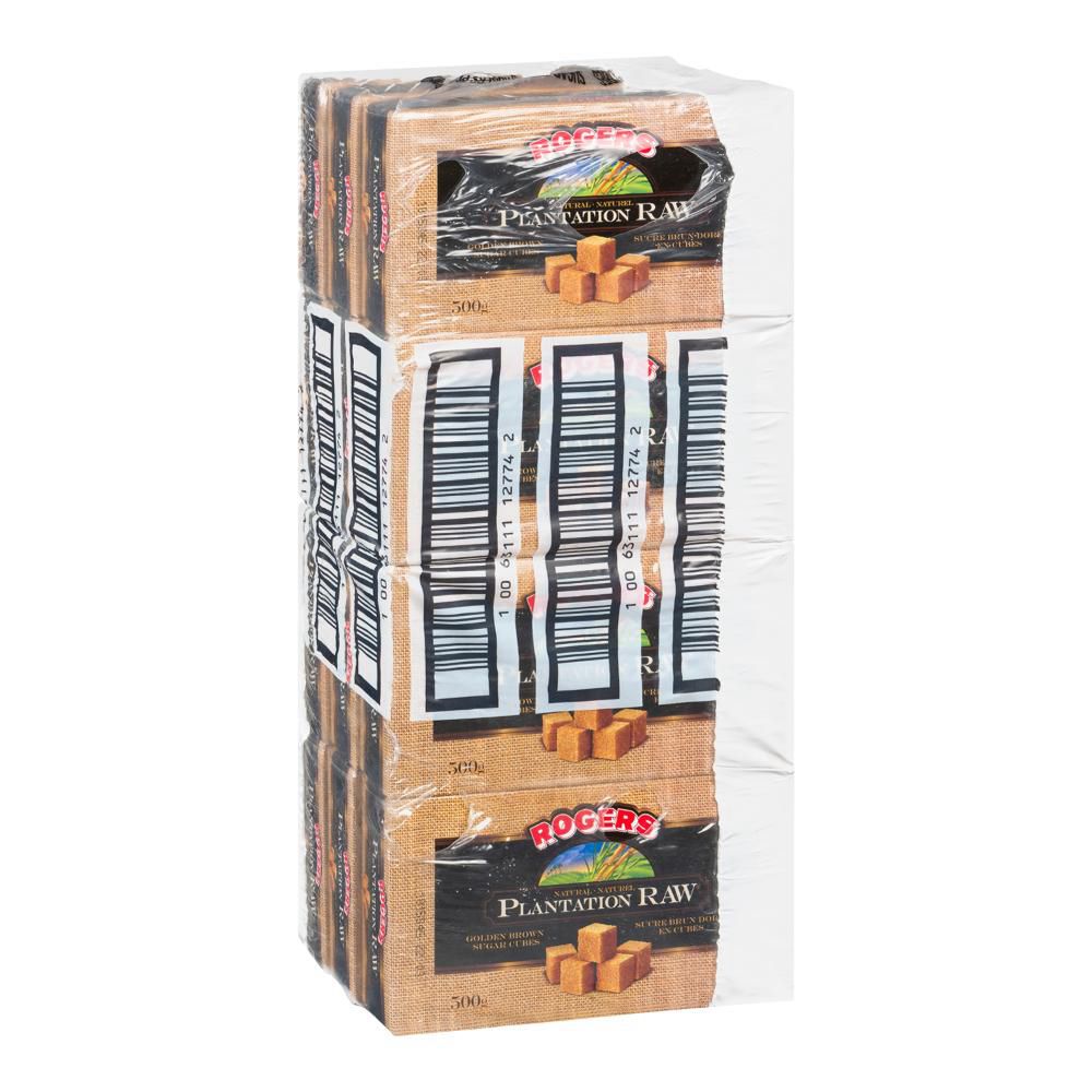 Lantic Cubes De Sucre Brun Doré Brut Plantation, 500 G -- 12 Par Boîte