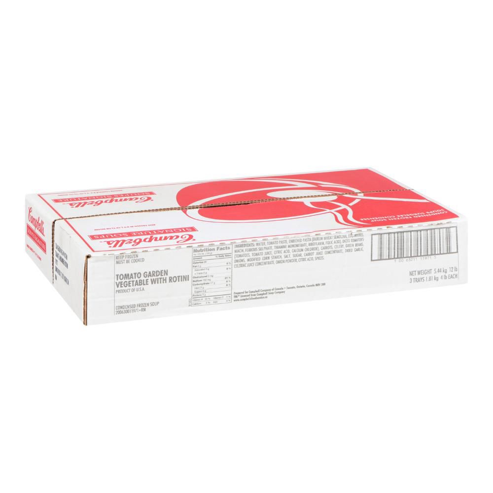 Campbell's Signature Tomato Garden Vegetable Soup With Rotini, 1.81 Kg -- 3 Per Case