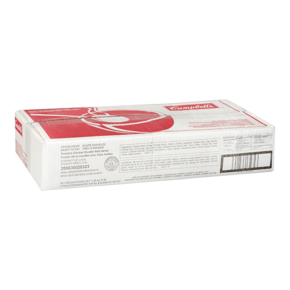 Campbell's Soupe De Nouilles Au Poulet Rôti Aux Herbes Signature, 1,81 Kg -- 4 Par Boîte