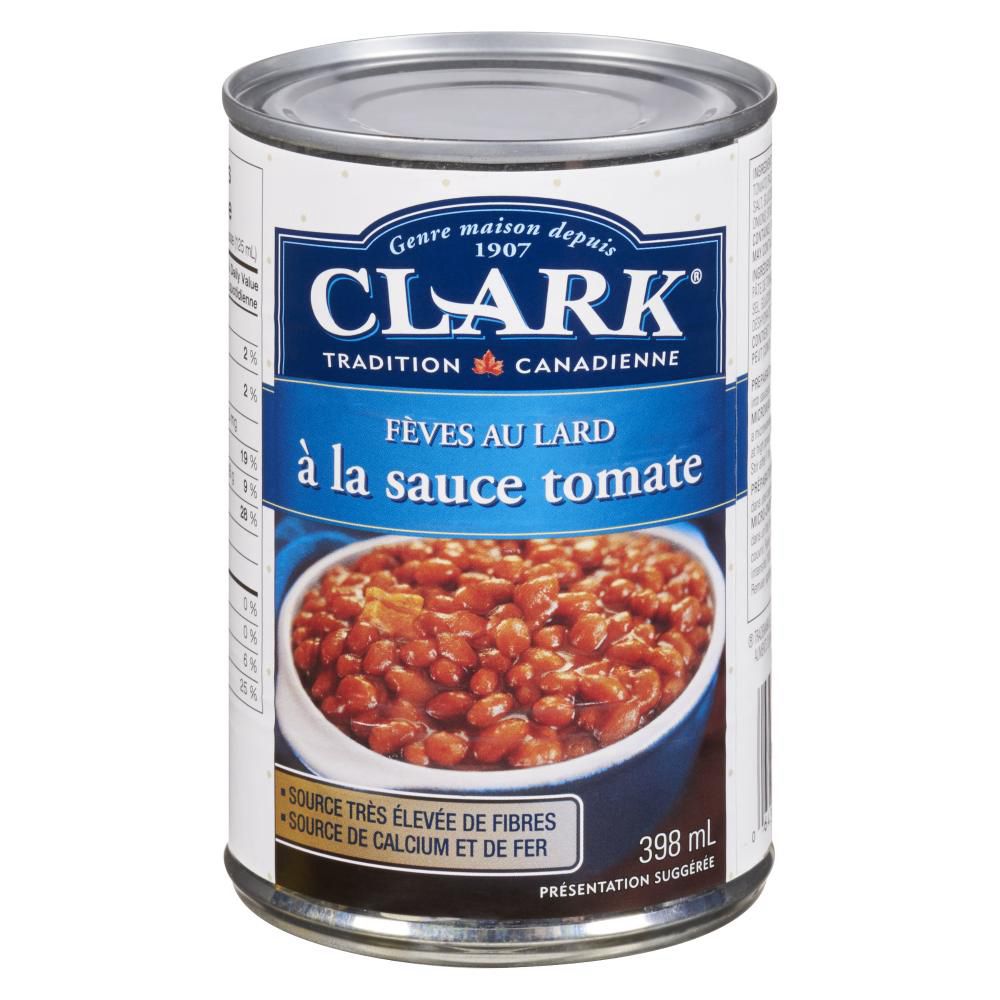 Clark Baked Beans With Pork And Tomato Sauce, 398 Ml -- 24 Per Case
