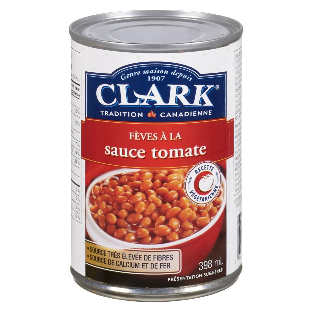 Clark Baked Beans With Tomato Sauce, 398 Ml -- 24 Per Case
