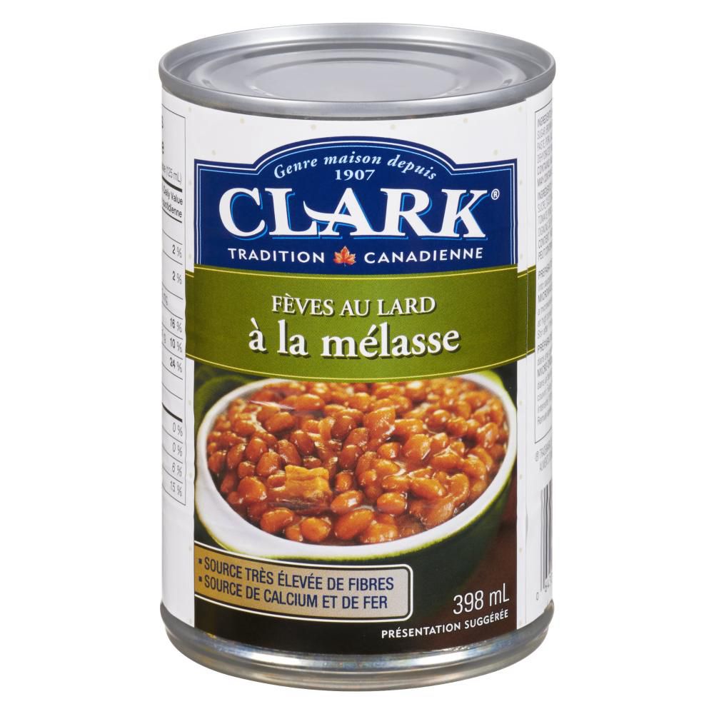 Clark Baked Beans With Pork And Molasses, 398 Ml -- 24 Per Case