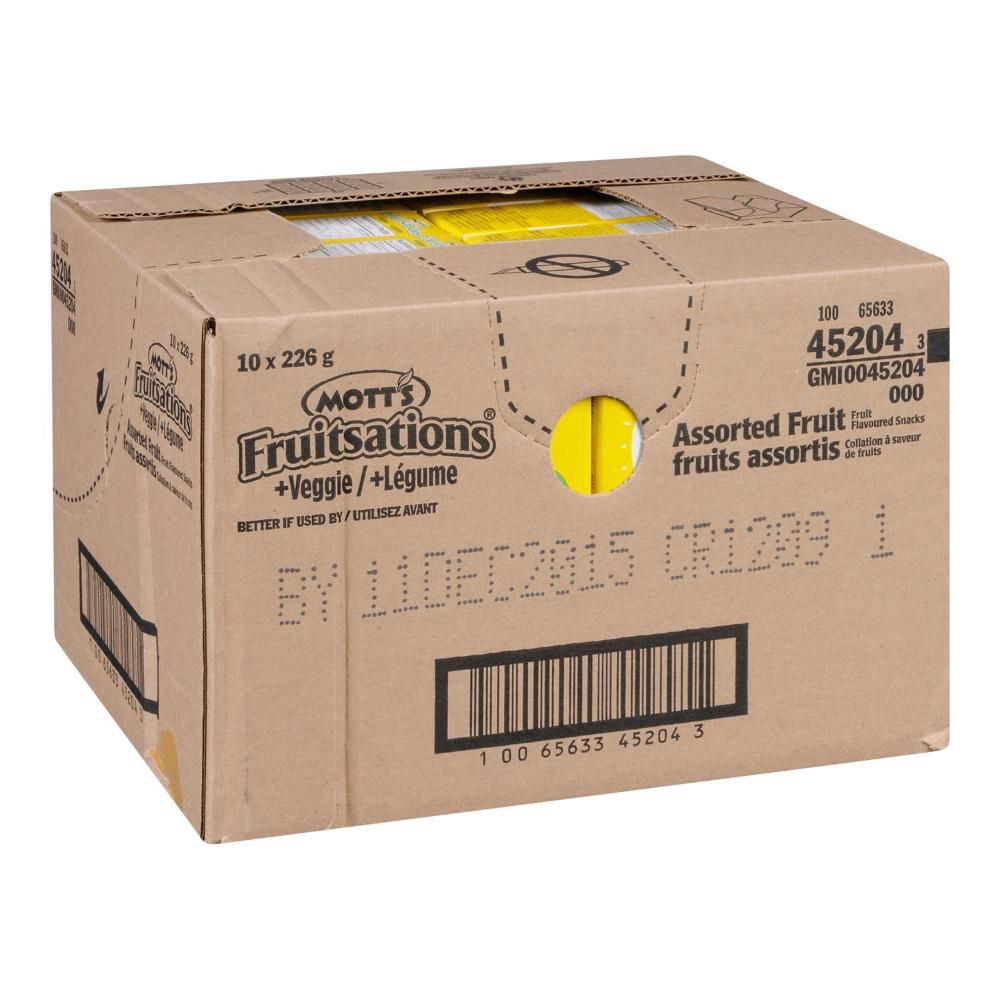 Fruitsations Assorted Veggie Fruit Snacks, 226 G -- 10 Per Case