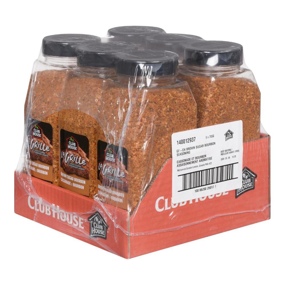 Club House La Grille Brown Sugar Bourbon Seasoning, 785 G -- 6 Per Case