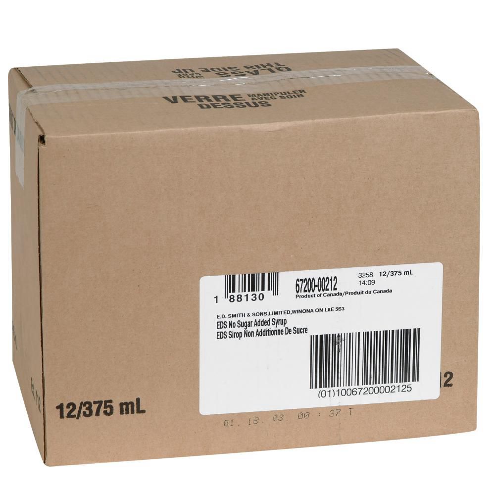 E.d. Smith Sugar Free Table Syrup, 375 Ml -- 12 Per Case